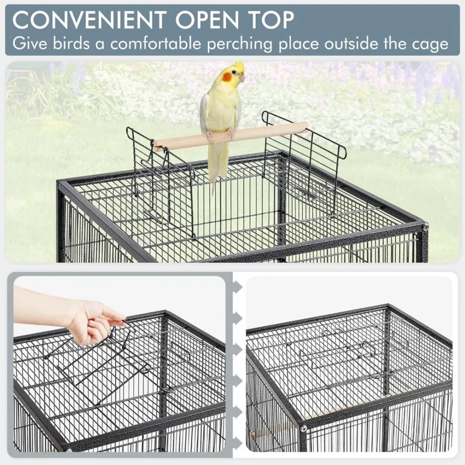 Large Rolling Bird Cage